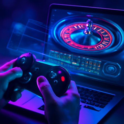 96c roulette table on laptop